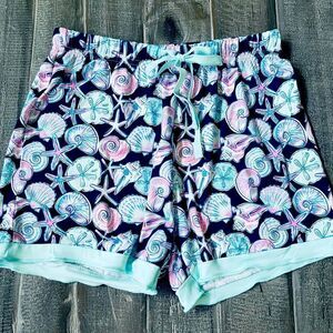 Simply Southern Girls Seashell Shorts Youth L